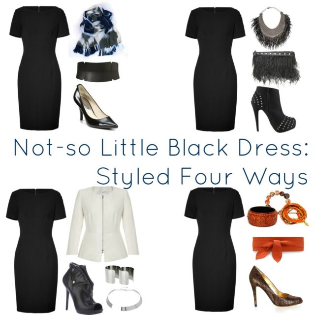 Ask Allie: Styling a Not-so Little Black Dress 1 how to style black dress