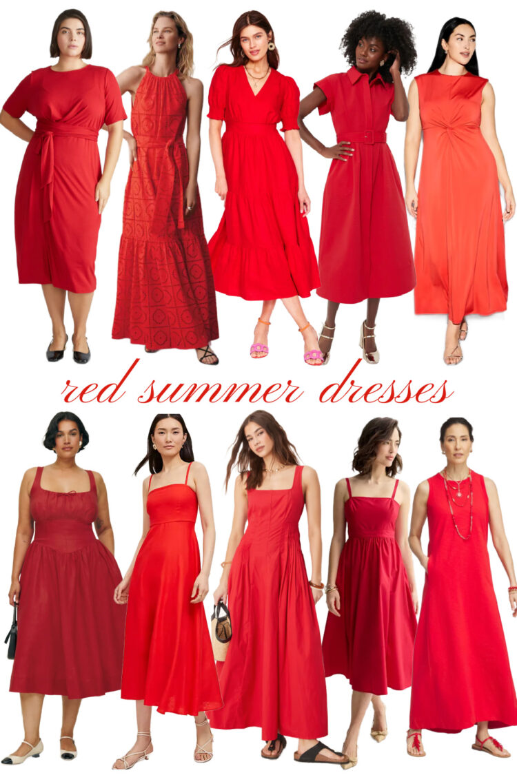 red summer dresses | Red is a Fashion Trend in 2025