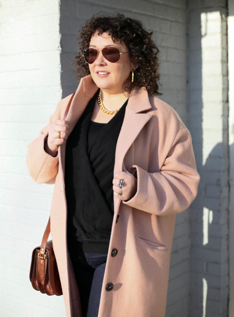 Universal Standard Willow Coat Review: It's Official I Love It 1 universal standard willow cocoon coat 1