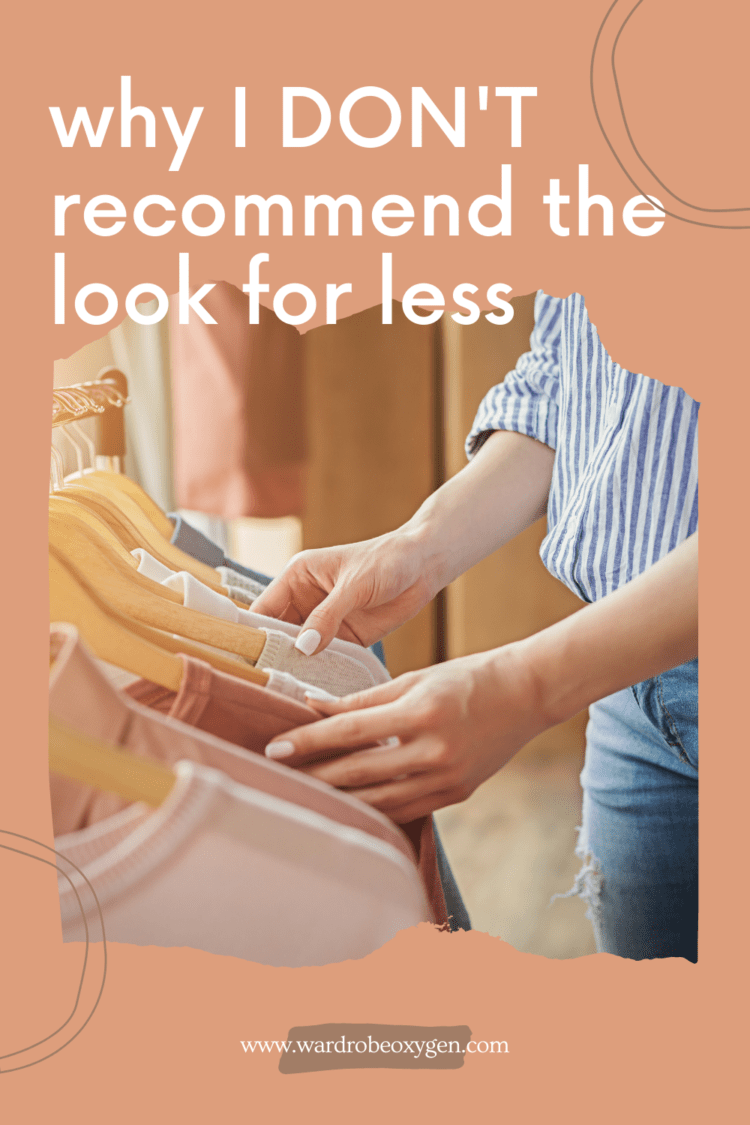 Why I Don't Recommend The Look for Less 1 Why I don't recommend the look for less