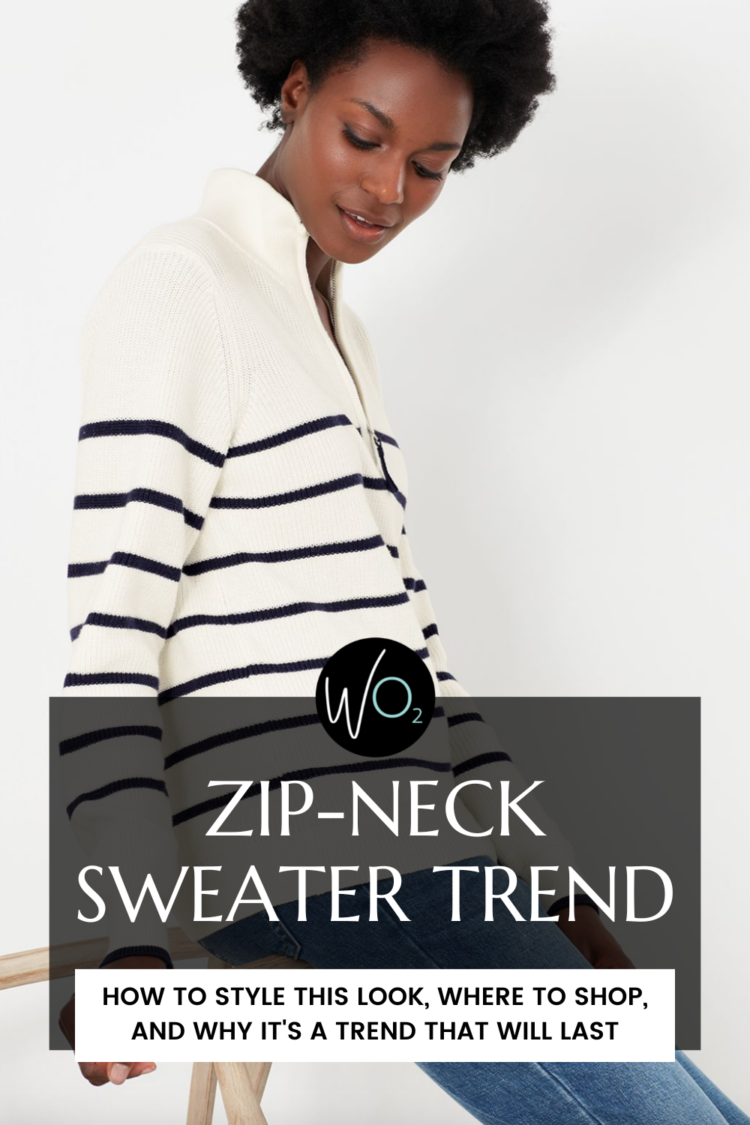 Fall Trend Alert: Zip-Neck Sweaters 1 how to style the zip neck sweater trend