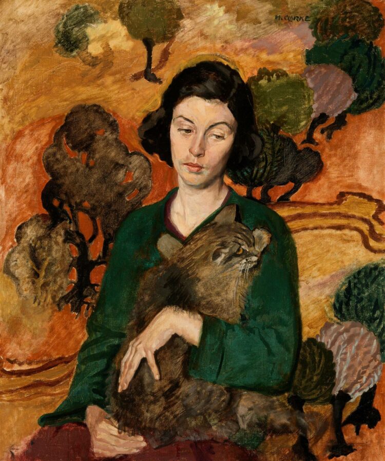 Weekend Reads #224 1 Ann with Cat circa 1924 by Margaret Clarke