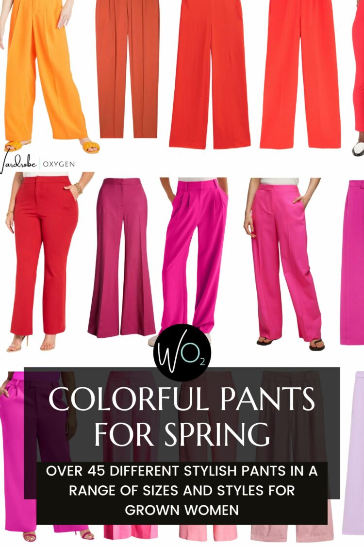 colorful pants for spring colorful pants for spring, over 45 styles recommended by Wardrobe Oxygen