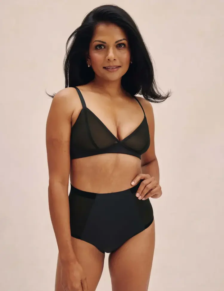 The Best Moisture-Wicking Underwear for Summer (Including Hot Flashes) 9 Knix Light Leakproof No-Show Mesh High Rise review