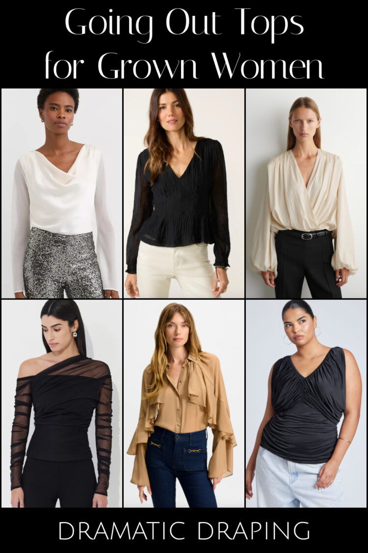 Going Out Tops for Grown-Ass Women 5 draped going out tops for grown women