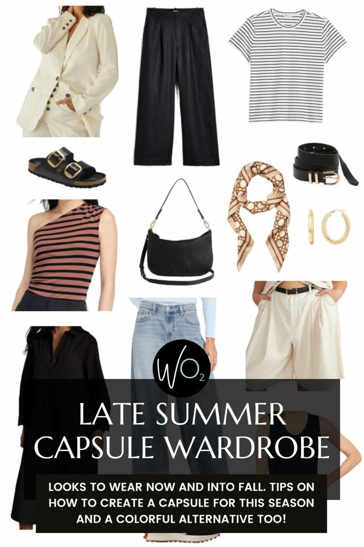 Late Summer Capsule Wardrobe, Two Ways 1 late summer capsule wardrobe by wardrobe oxygen over 40 blogger