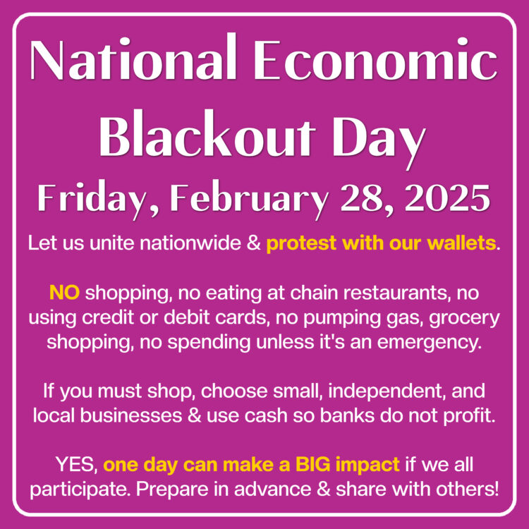 National Economic Blackout Day 2025 What is the National Economic Blackout Day 2025