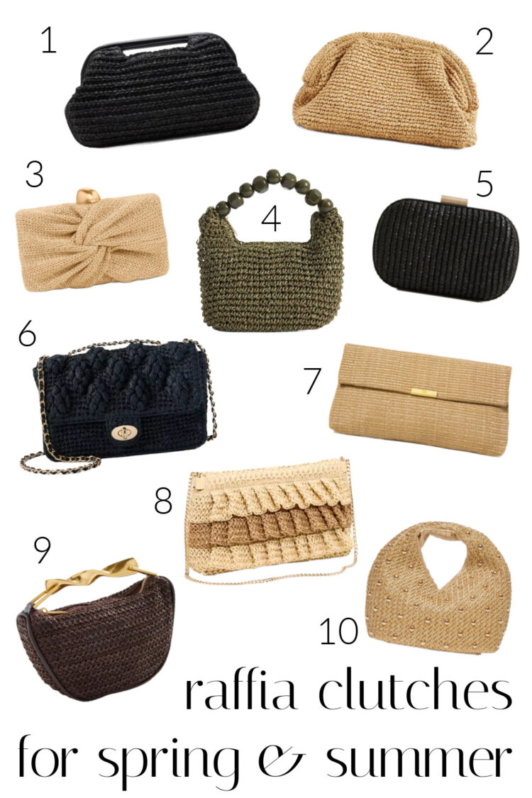 The Most Stylish Raffia and Straw Bags for Spring & Summer 2026 4 10 of the most stylish raffia clutch purses for 2026 curated by wardrobe oxygen