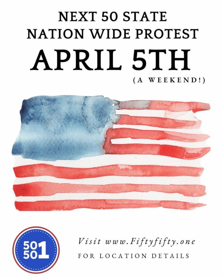 Nation Wide Protest April 5th Nation Wide Protest April 5th a Weekend visit fiftyfiftyone.org