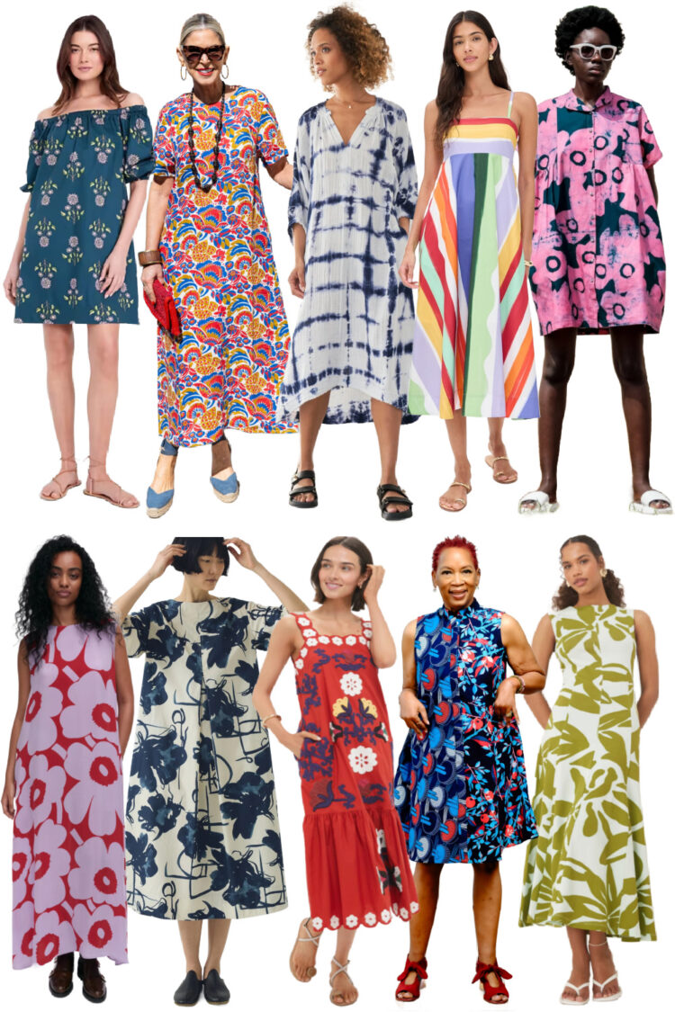 printed summer dresses | Dresses for When It's Too Hot for Clothes