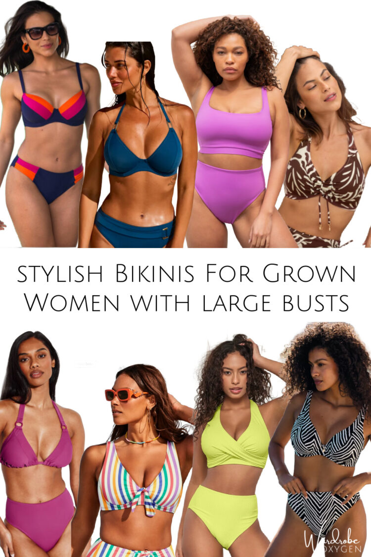 stylish bikinis for grown women with large busts