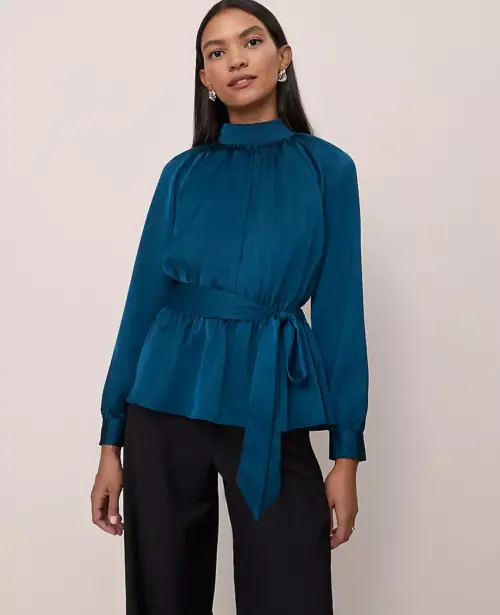 Belted Knit Tops for Work