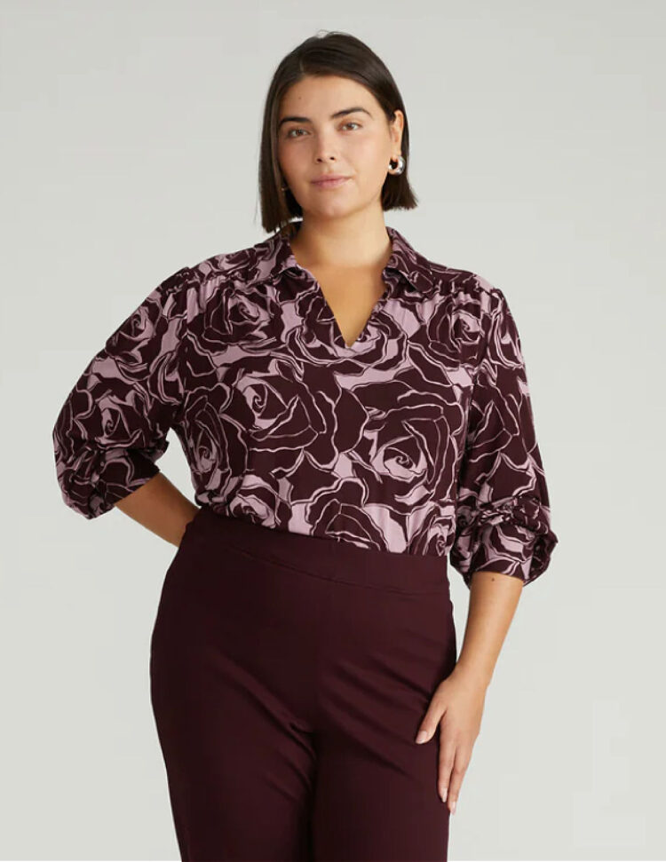 Easy Work Tops for Women Over 40- Universal Standard Liquid Jersey