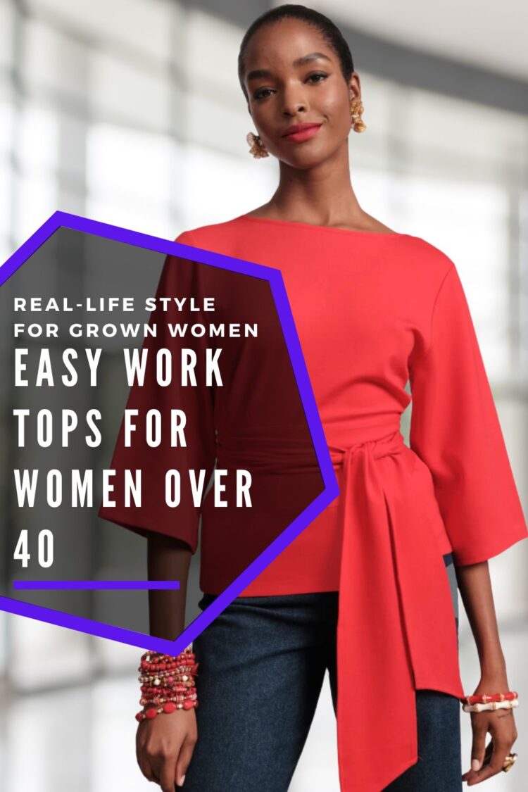 easy work tops for women over 40