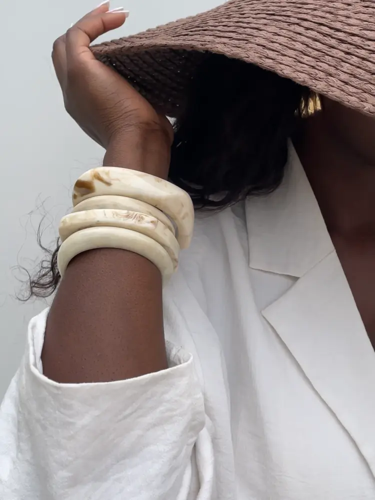 Marble Resin Bangles Epifene brand-Epifene