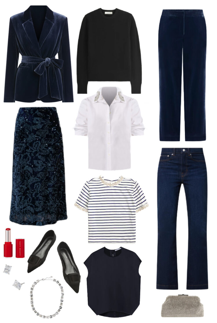 holiday capsule wardrobe for women over 40