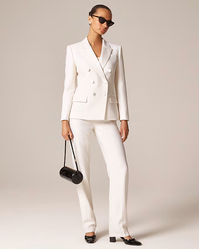 j. crew 100% wool tuxedo in ivory