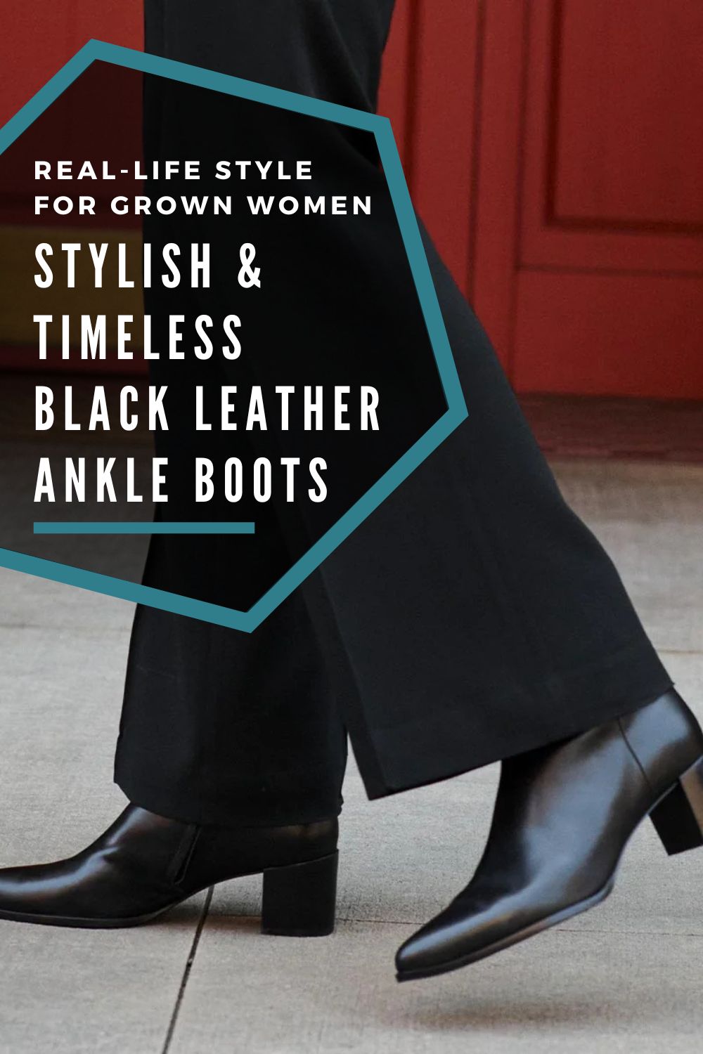 stylish & timeless black ankle boots for women