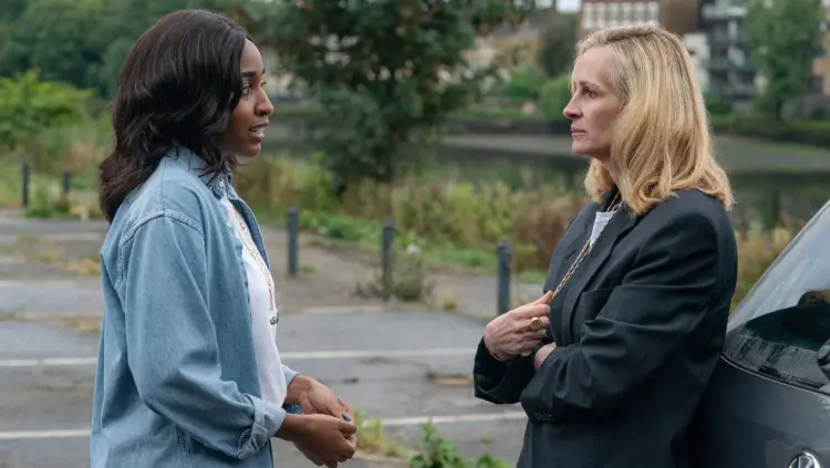 Weekend Reads for Mid-December 12 Ayo Edebiri and Julia Roberts in the film After the Hunt