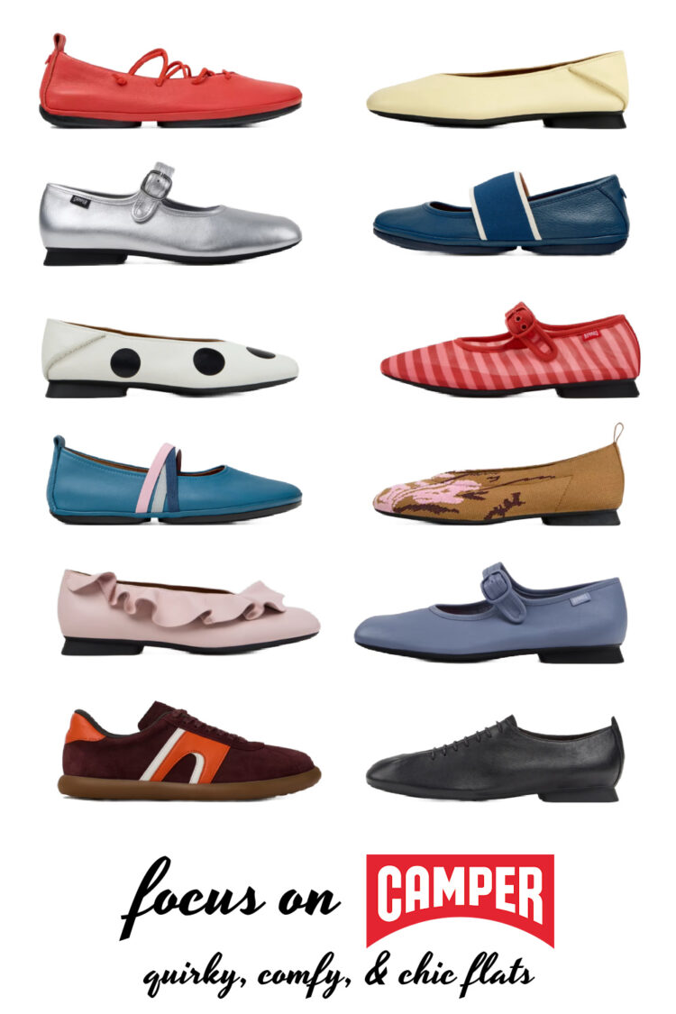 Spotlight on Camper Shoes 2 creative and comfortable flats from camper curated by over 40 fashion blog wardrobe oxygen