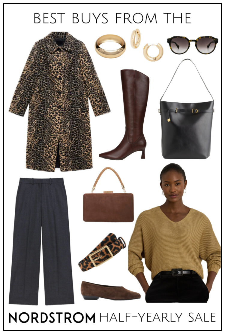 Weekend Reads nordstrom half yearly sale picks in leopard, leather, and neutral luxury pieces