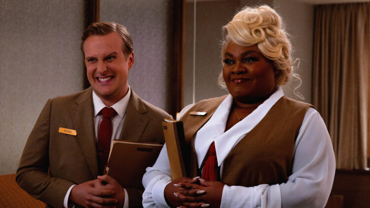 Weekend Reads for February 21 & 22 6 John Early and Da'Vine Joy Randolph as afterlife coordinators in the A24 movie Eternity