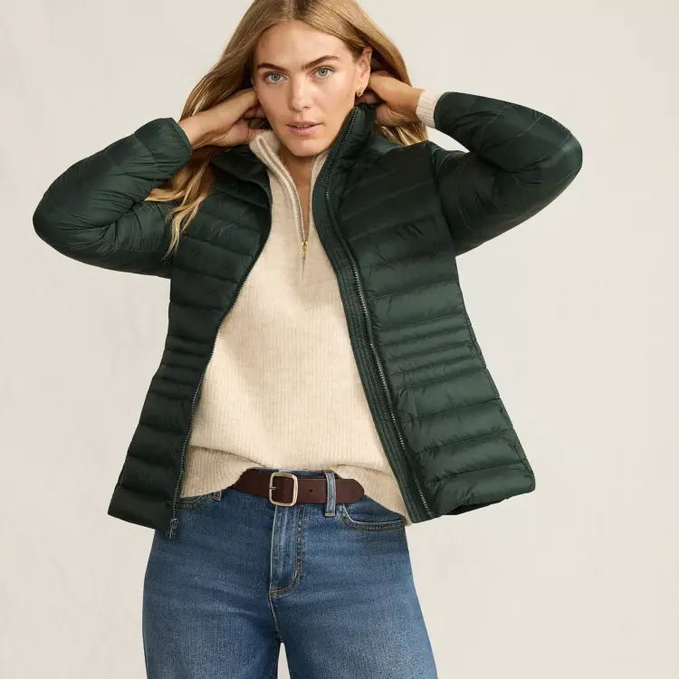 Lands' End Presidents Day Sale lands' end wanderweight packable down jacket