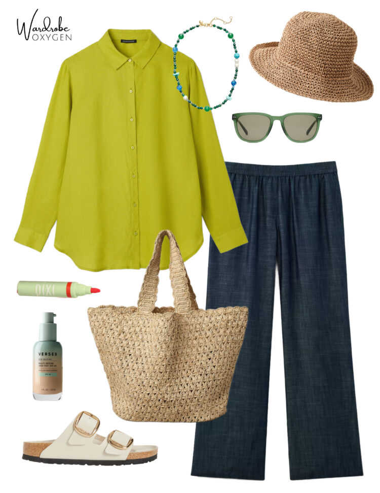 The Trouser Jeans Guide: Where to Shop + 5 Ways to Style Them in 2026 7 tips on how to style denim trousers in the summer featuring an eileen fisher linen shirt and birkenstocks