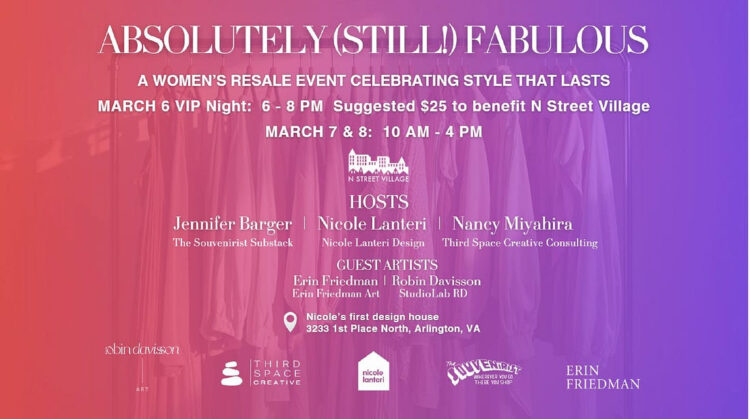 Weekend Reads for February 21 & 22 2 2026 DC Closet Sale with Jenn Barger and Nicole Lanteri to support N Street Village