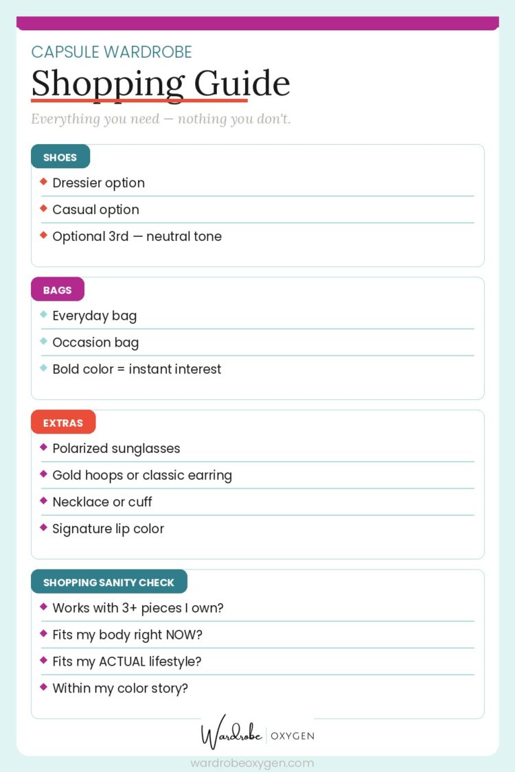 How To Create a Capsule Wardrobe 3 A shopping guide for women creating a capsule wardrobe updated for 2026 by Wardrobe Oxygen