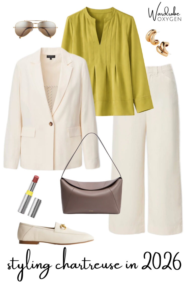 How to Style Chartreuse for 2026 1 how to style chartreuse in 2026 with neutrals like an ivory pantsuit from rag and bone