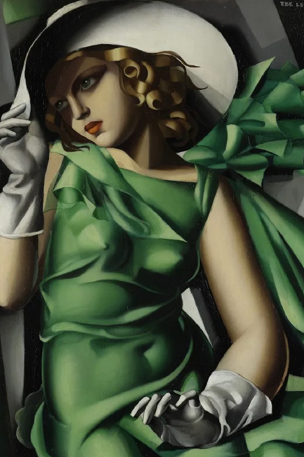 Tamara de Lempicka, Young Woman in Green (1927–30)